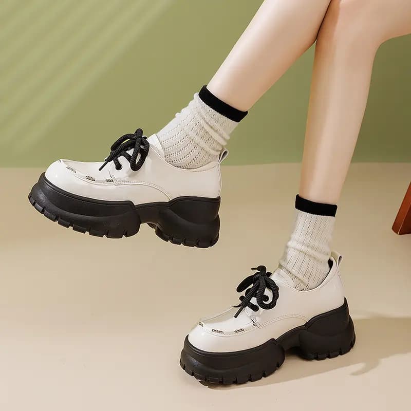 AGSDON Loafer Qadın Qara/Bej 28