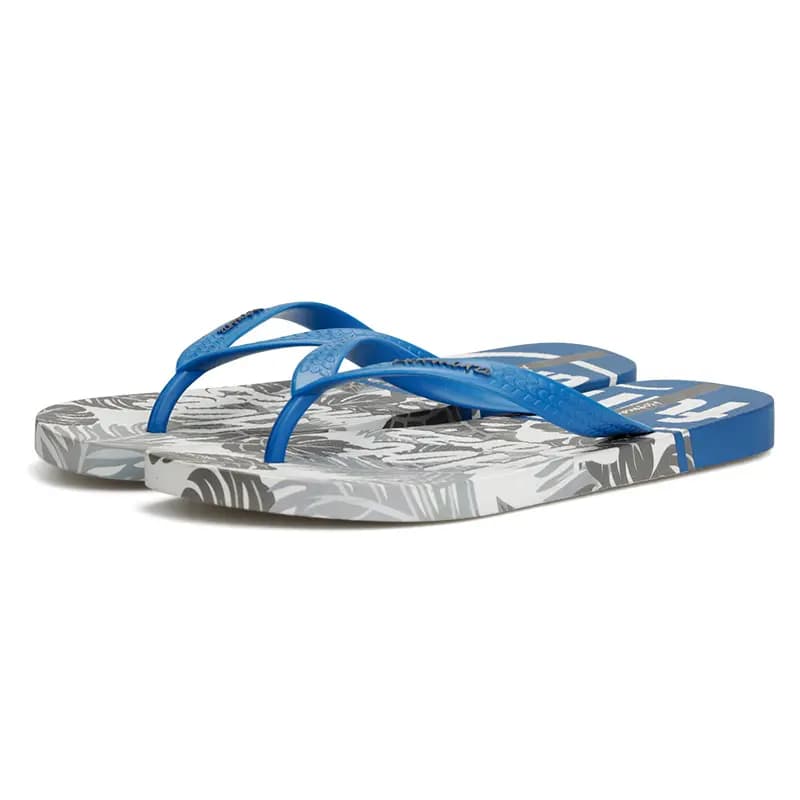 HOTMARZZ Chinese Trend Print Fashion Breathable Comfortable Beach Flat Anti-Slip Travel Lightweight Wear-Resistant Flip Flops Men's 2