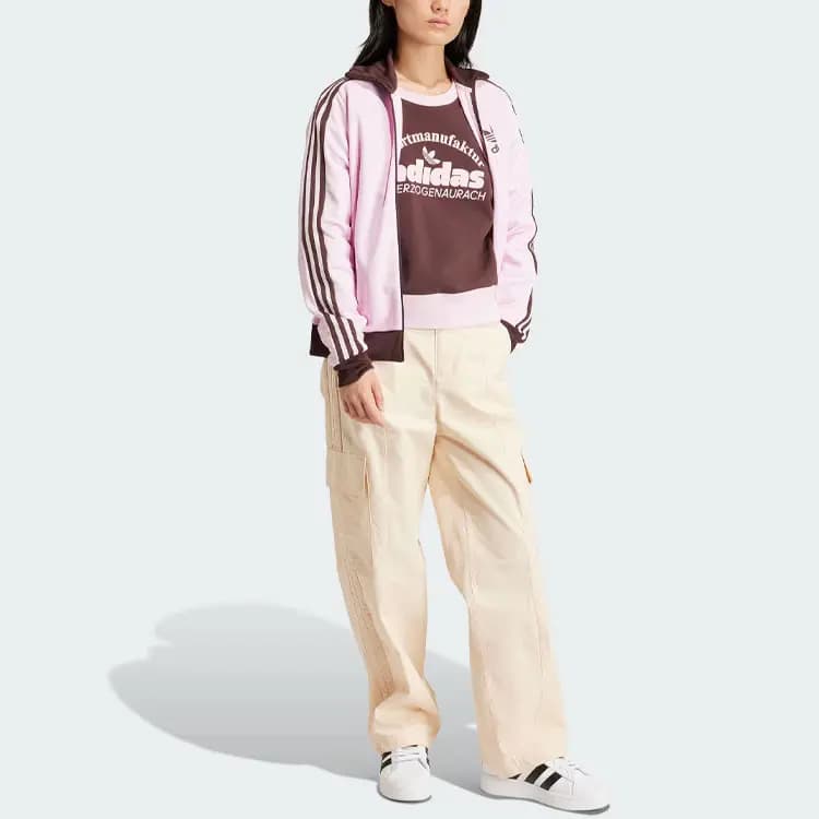 Adidas Originals BECKENBAUER TRACK Qadın İdman Gödəkçəsi Çəhrayı 4
