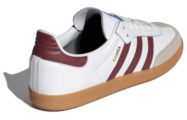 Adidas Originals Samba OG Ayaqqabı Ağ/Bordo 4