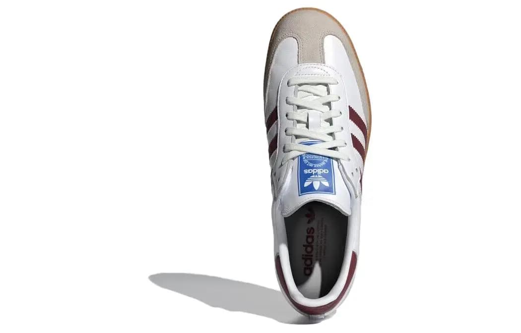 Adidas Originals Samba OG Ayaqqabı Ağ/Bordo 5