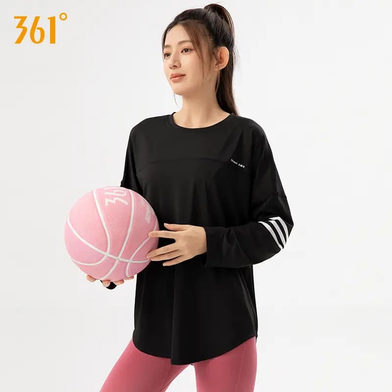 361° City Park Series Solid Color Long Sleeve Pullover Fitness Top Women's 4