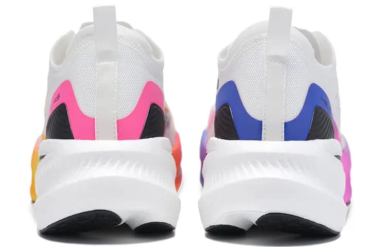 BMAI Carbon FLY Running Shoes Men Low Top White/Blue/Pink 5
