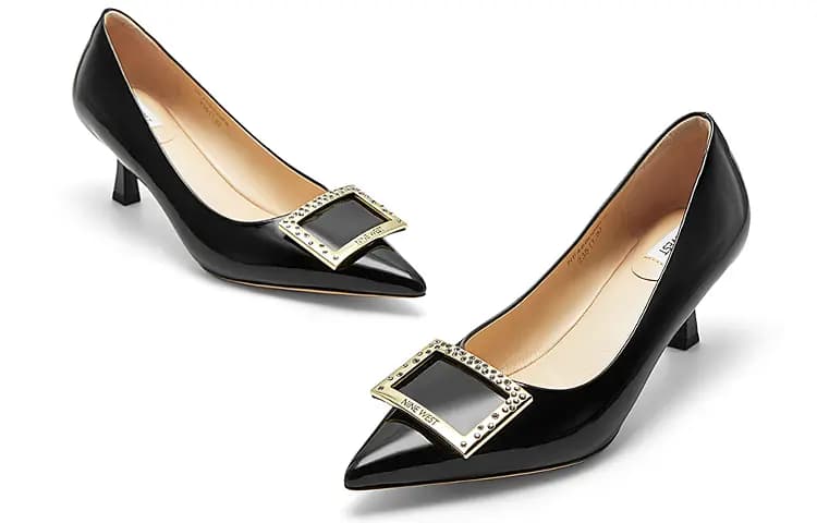 NINE WEST Pointed Toe Buckle Pumps 6sm Qadın 7