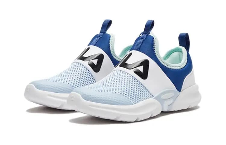 Kids FILA KIDS Anti-Slip Wear-Resistant Training Shoes White/Blue 2