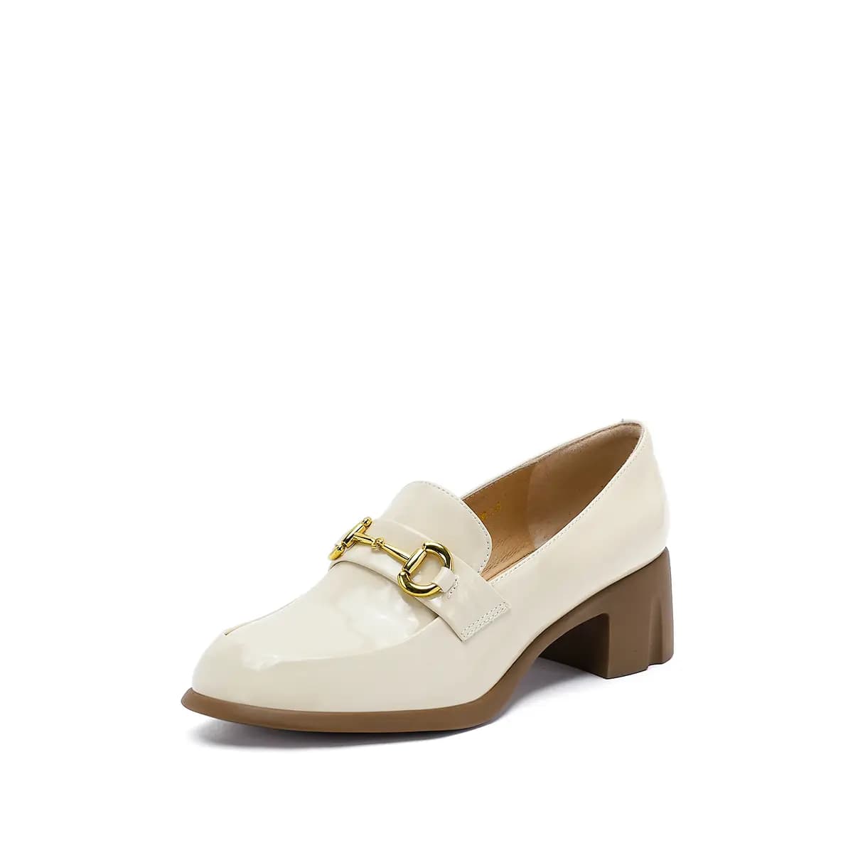 ELLE Synthetic Leather Retro British Lightweight Classic Loafers 4.5cm Women's