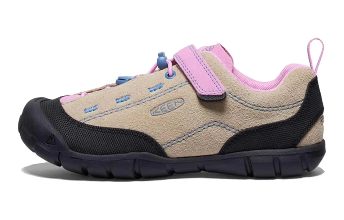 KEEN JASPER 2 Cushioning Abrasion Resistant Breathable Low Top Kids' Outdoor Shoes Yellow Pink Teenagers