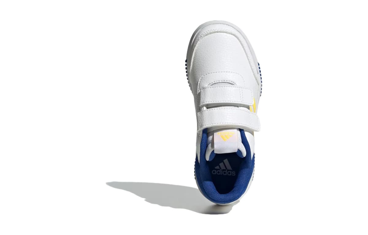 Kids adidas TENSAUR Series Versatile Comfortable Cushioned Wear-Resistant Low-Top Running Shoes White/Blue/Yellow 5