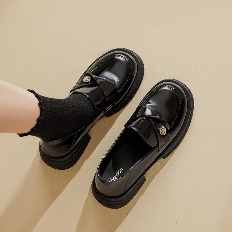 AGSDON Qadın Loafer Qara 3