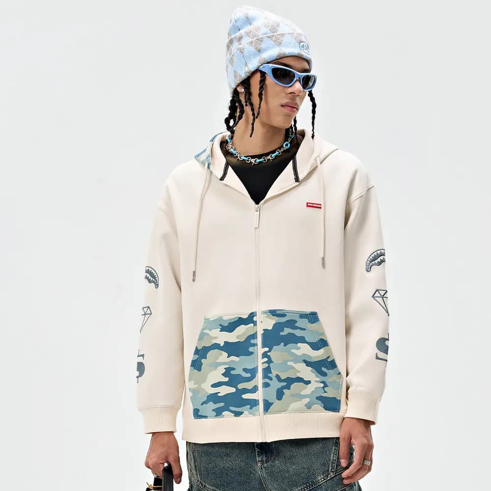 SPRAYGROUND Fermuarlı Unisex Sweatshirt 9
