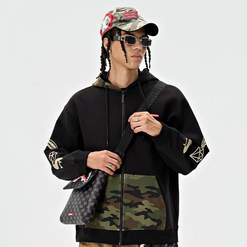 SPRAYGROUND Fermuarlı Unisex Sweatshirt 3