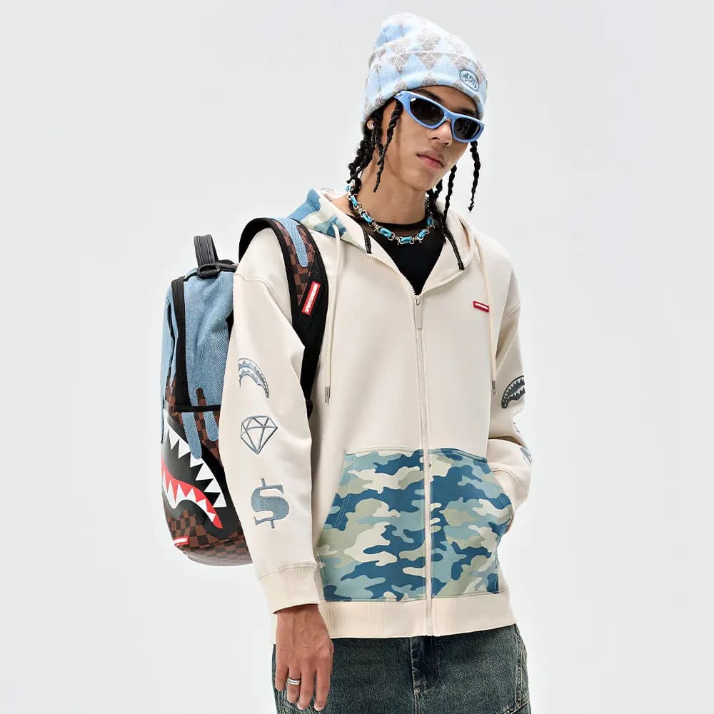 SPRAYGROUND Fermuarlı Unisex Sweatshirt 10