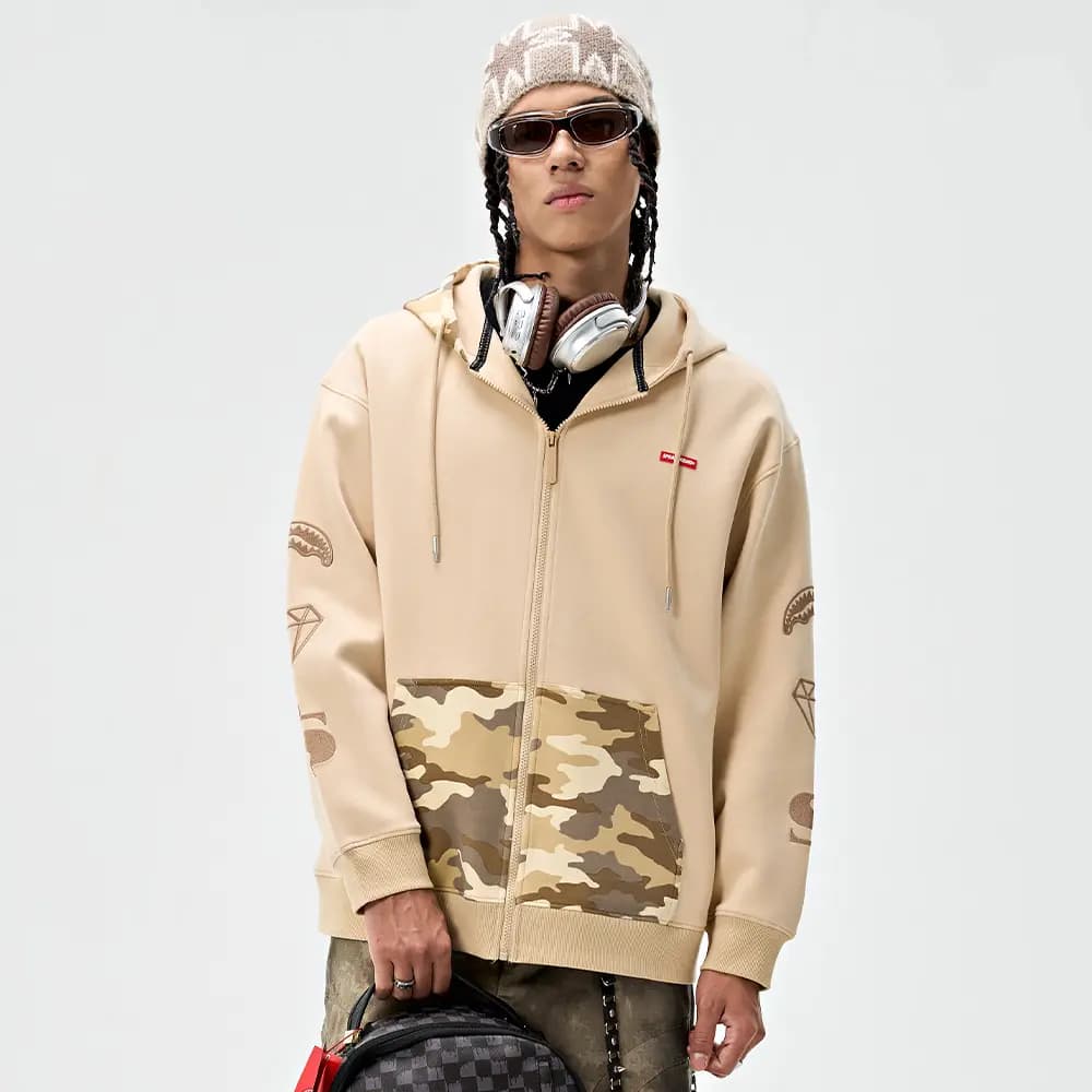 SPRAYGROUND Fermuarlı Unisex Sweatshirt 18