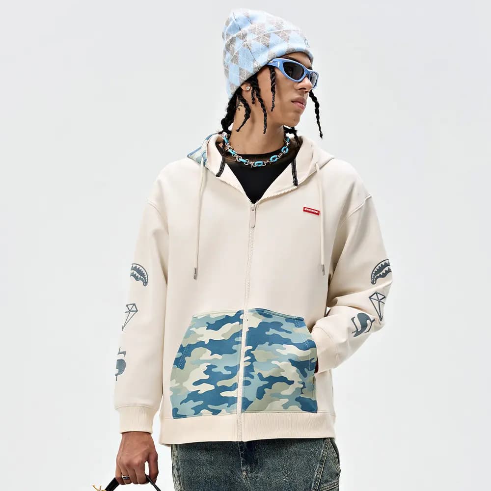 SPRAYGROUND Fermuarlı Unisex Sweatshirt 12