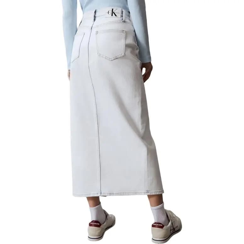 CK/Calvin Klein Qadın Vintage Denim Ətək Açıq Mavi 3