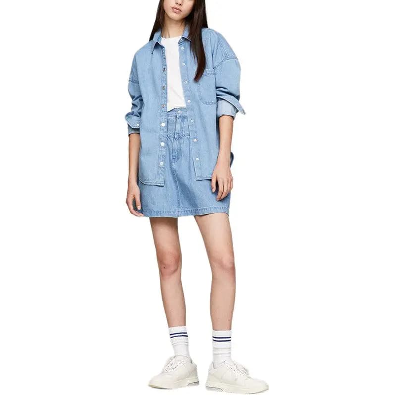 Tommy Hilfiger Denim Short Skirts Women's Denim Blue 2