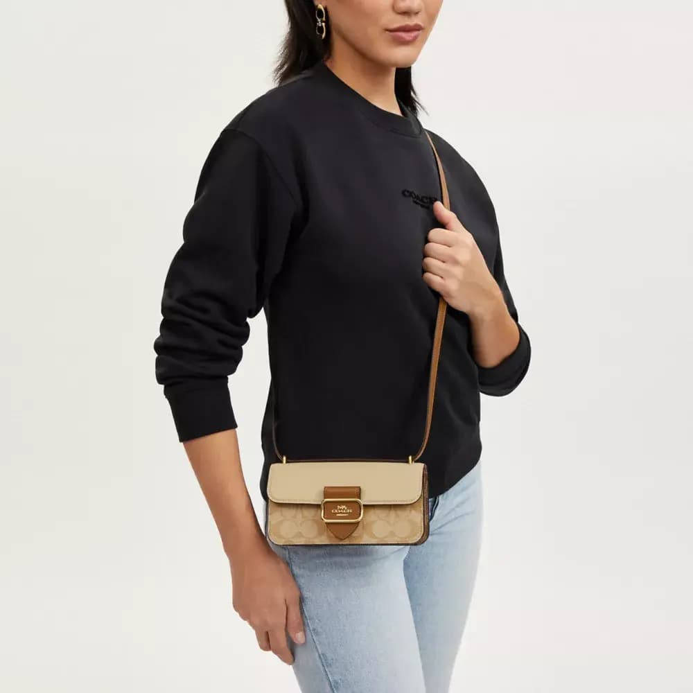 COACH Morgan Qadın Çantası Light Khaki 5