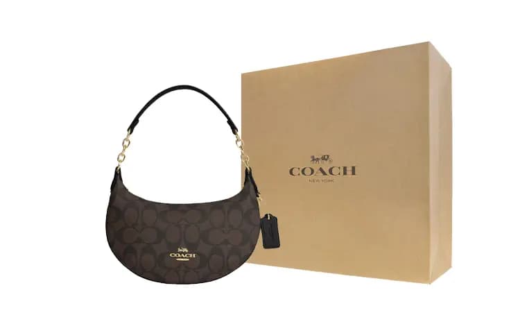 COACH Payton Çanta Qadın Qızılı/Qəhvəyi/Qara 5