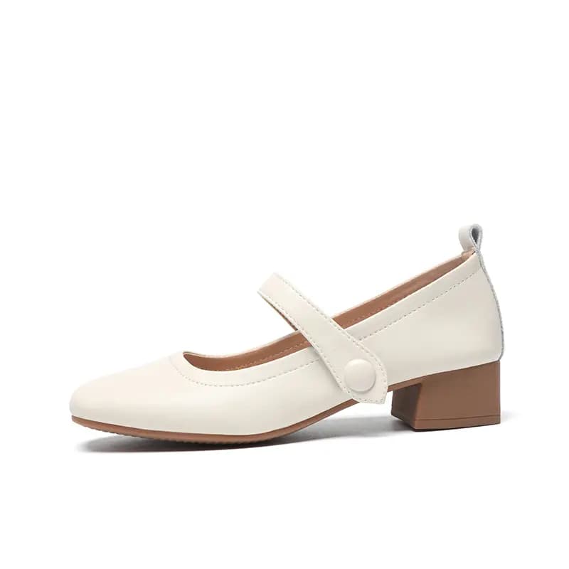 ZHR Chunky Heel Mary Jane Shoes Women's