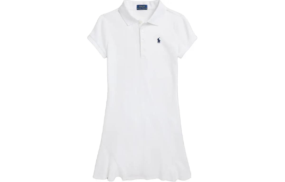 Polo Ralph Lauren SS24 Uşaq Donu Ağ