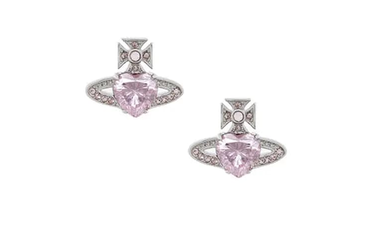 Vivienne Westwood Cubic Zirconia Qadın Sırğası Çəhrayı/Gümüşü