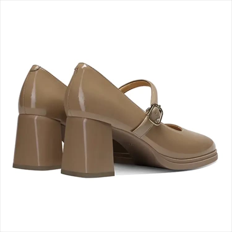 JESSICA SOPHIA Chunky Heel Mary Jane Shoes 6cm Women's 5