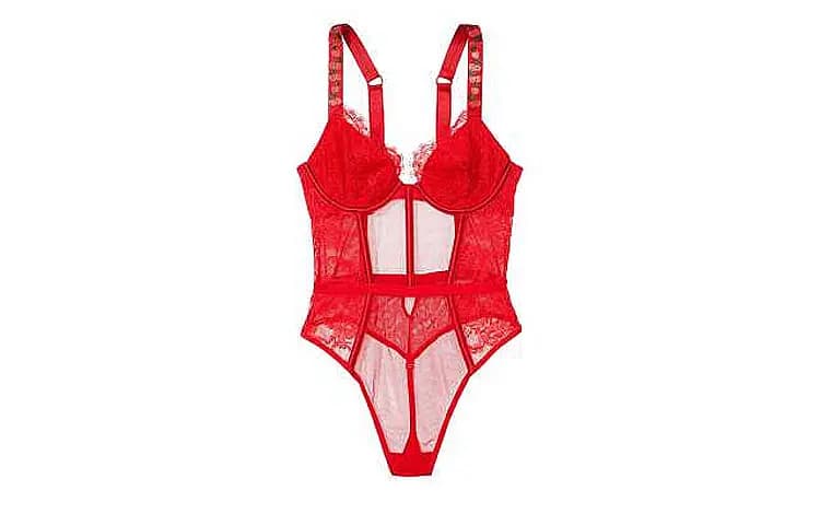 Victoria's Secret Bodysuit Qadın Qırmızı