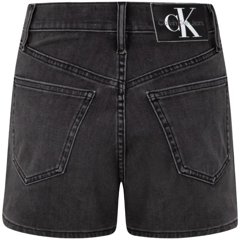 CALVIN KLEIN Qadın Denim Şortu Tünd Boz 2
