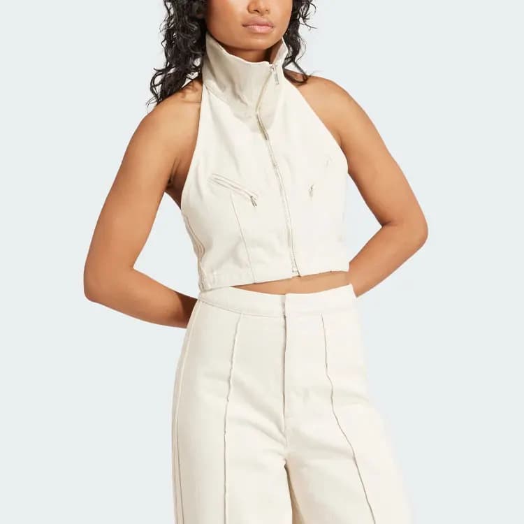 Adidas Originals Montreal Cropped Denim Vest 2
