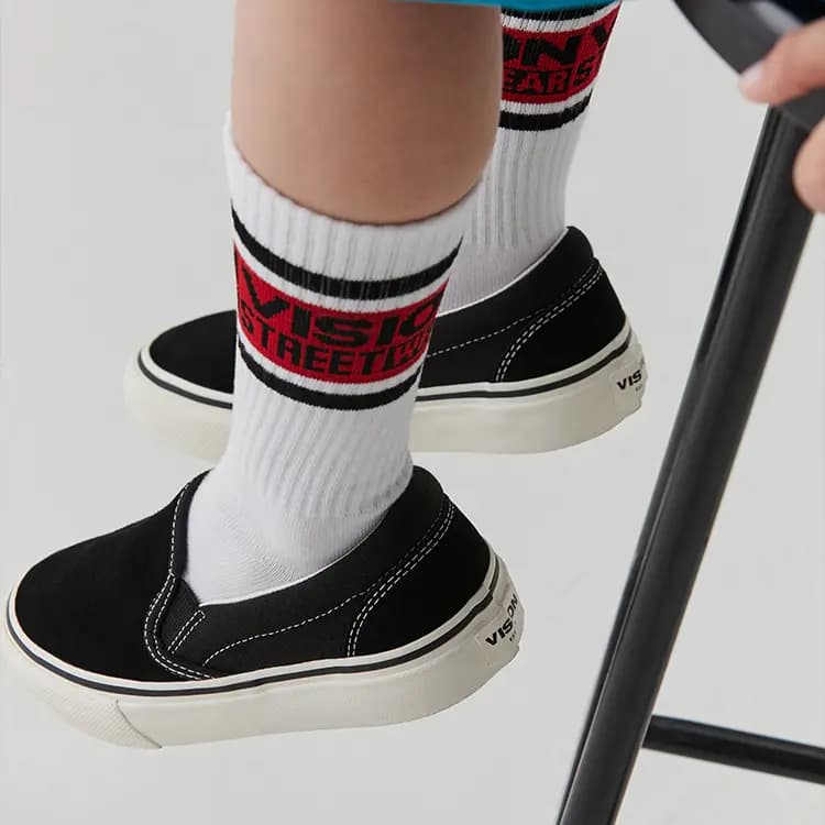 Vision Street Wear Uşaq Kətan Ayaqqabısı Qara 9