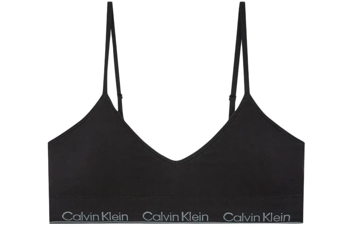 CALVIN KLEIN Letter Logo Qadın Büstqalteri Qara