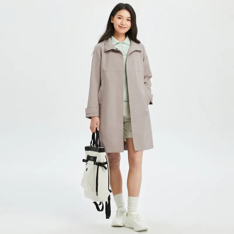 KOLON SPORT Trench Coats Women's Beige BE 3