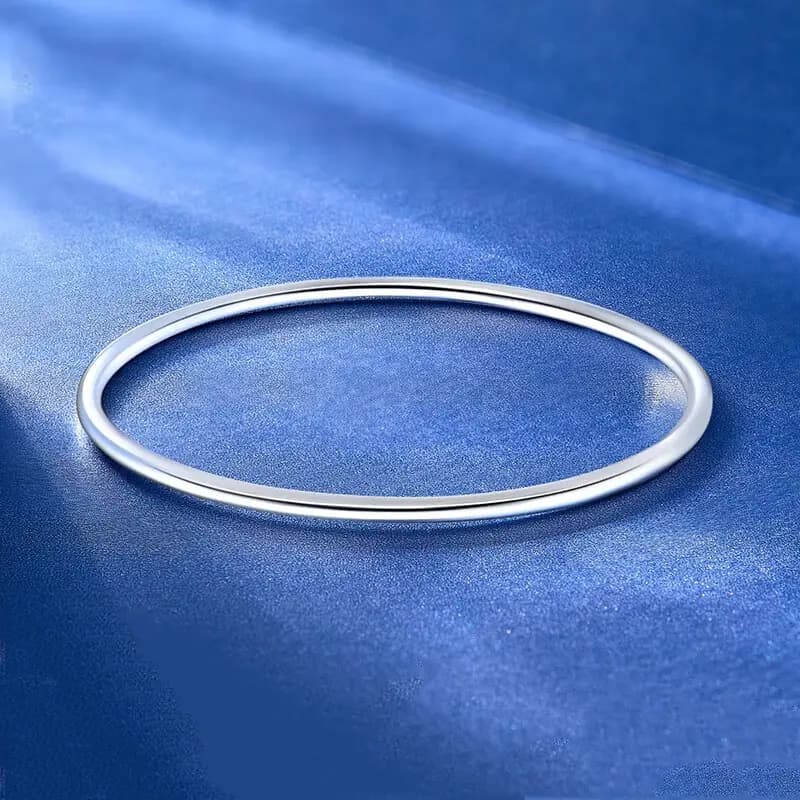 Brahmacharya 999 Fine Silver Bangles Women's 6