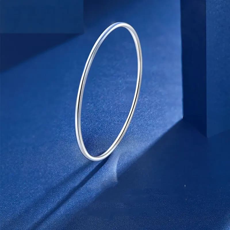 Brahmacharya 999 Fine Silver Bangles Women's 5