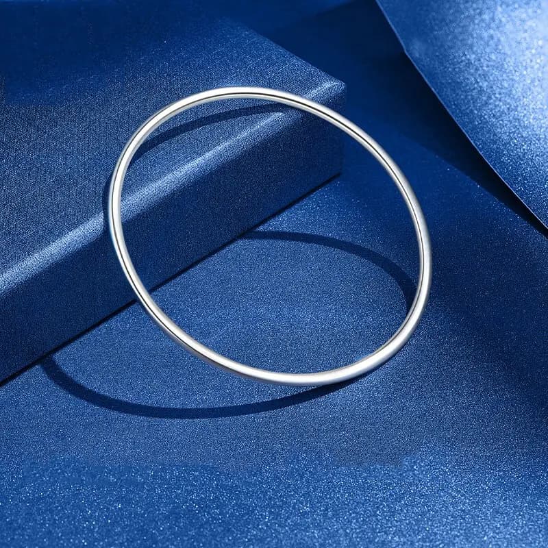 Brahmacharya 999 Fine Silver Bangles Women's 4