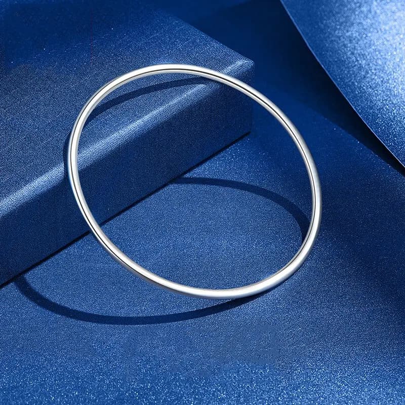 Brahmacharya 999 Fine Silver Bangles Women's 7