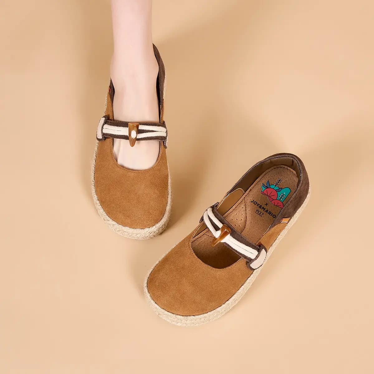 Joy&Mario Dəri Qadın Espadril 7
