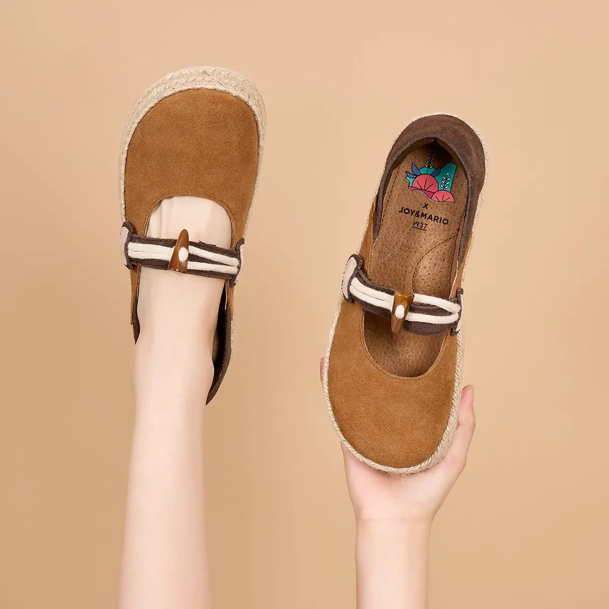Joy&Mario Dəri Qadın Espadril 5