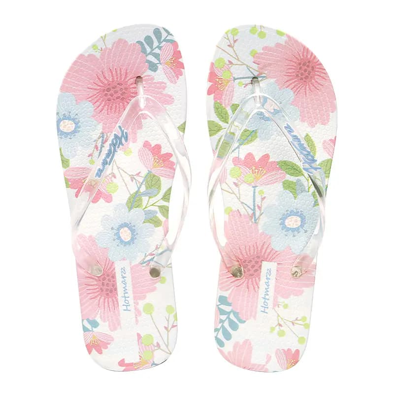 HOTMARZZ Chinese Street Print Fashion Trendy Breathable Comfortable Travel Flat Non-Slip Beach Seaside Lightweight Wear-Resistant Flip Flops Women's 10