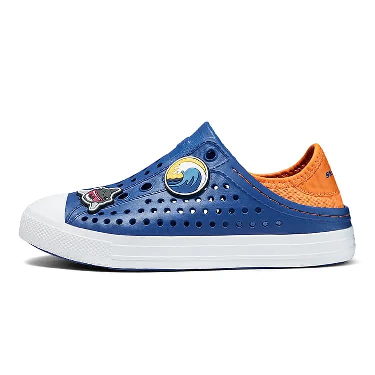 Skechers Foamies Uşaq Sandalları Göy/Narıncı