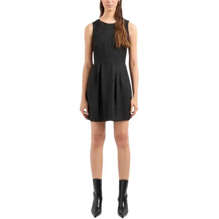ARMANI EXCHANGE SS24 Qolsuz Don Qadın Qara 2