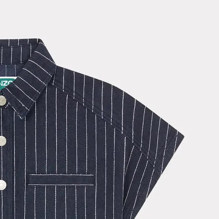 KENZO SS24 Dress Kids' Marine Blue 4
