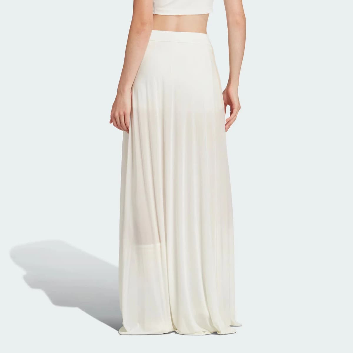 Adidas Originals Flowy Maxi Qadın Ətəyi Jade Ağ 3