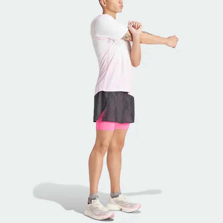 Adidas Tokyo Running 2-In-1 Shorts Sports Shorts Men's Black 4