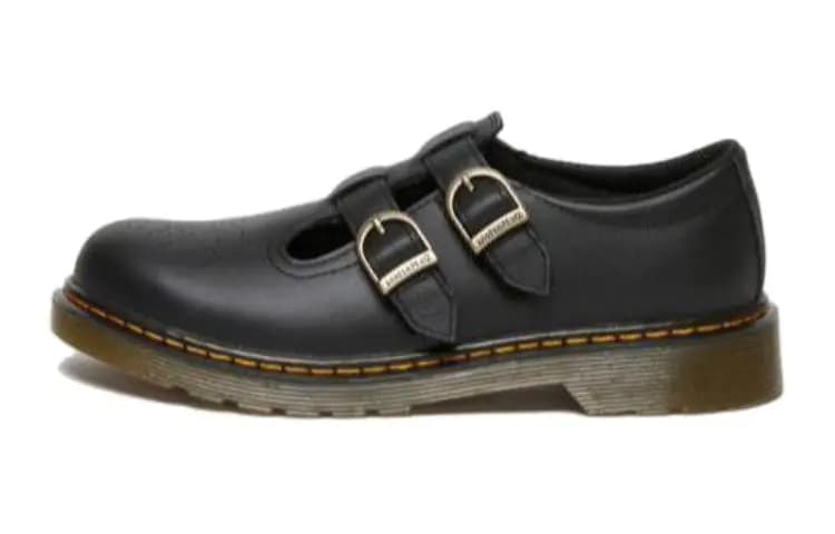 Children's Dr. Martens Comfortable Versatile Low-Top Kids' Leather Shoes Black