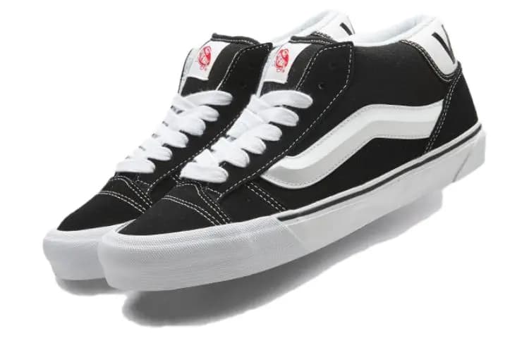 Vans Knu Mid Qara/Ağ 3