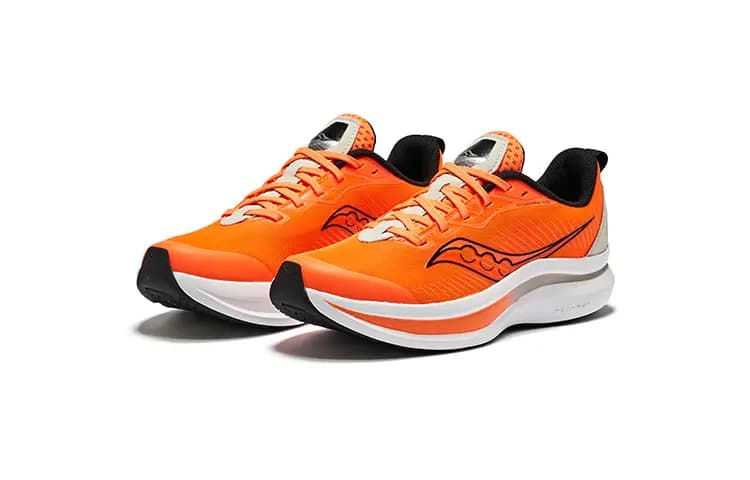 Saucony Kinvara 14 Elite A/C Uşaq Qaçış Ayaqqabısı Narıncı/Boz 3