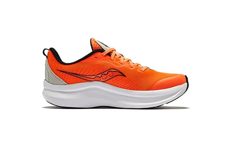 Saucony Kinvara 14 Elite A/C Uşaq Qaçış Ayaqqabısı Narıncı/Boz 2