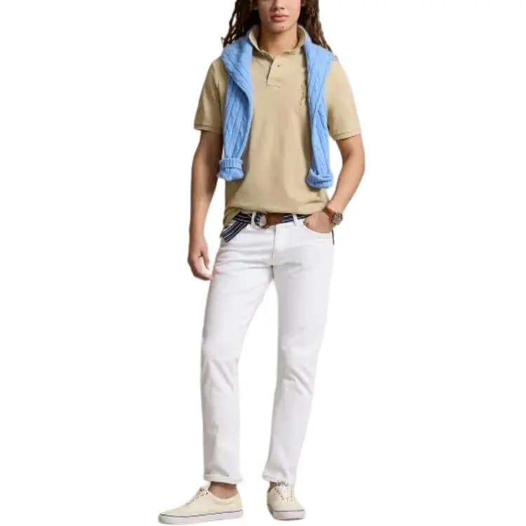 Polo Ralph Lauren Classic Fit Big Pony Polo Yaxa Köynək Kişi Xaki 2
