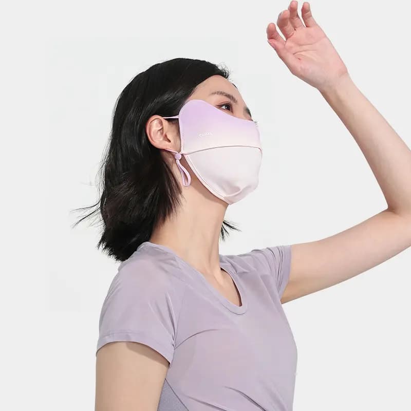 CAMEL Blush Sun Protection 3D Outdoor UV Protection Face Mask Summer Breathable Sun Shield Nylon Mask Women's 10